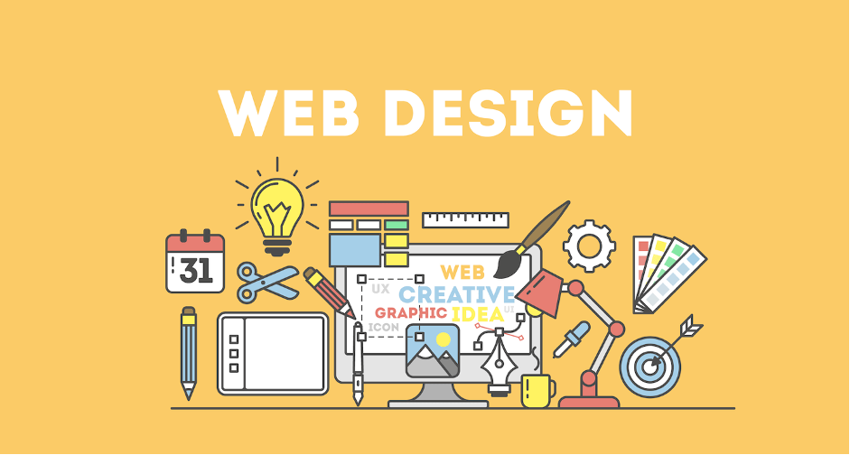 Web Design Services - Creative tools and design elements